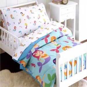 🎉HP🎉 Olive Kids Mermaid 4-Piece Toddler Bedding Set